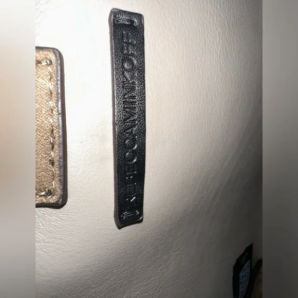 Rebecca Minkoff Gray taupe leather ring, satchel shoulder Crossbody bag - Picture 9 of 14